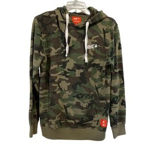 Ghost Lifestyle Sportique Camouflage Hoodie Mens Small Green Pullover Gym